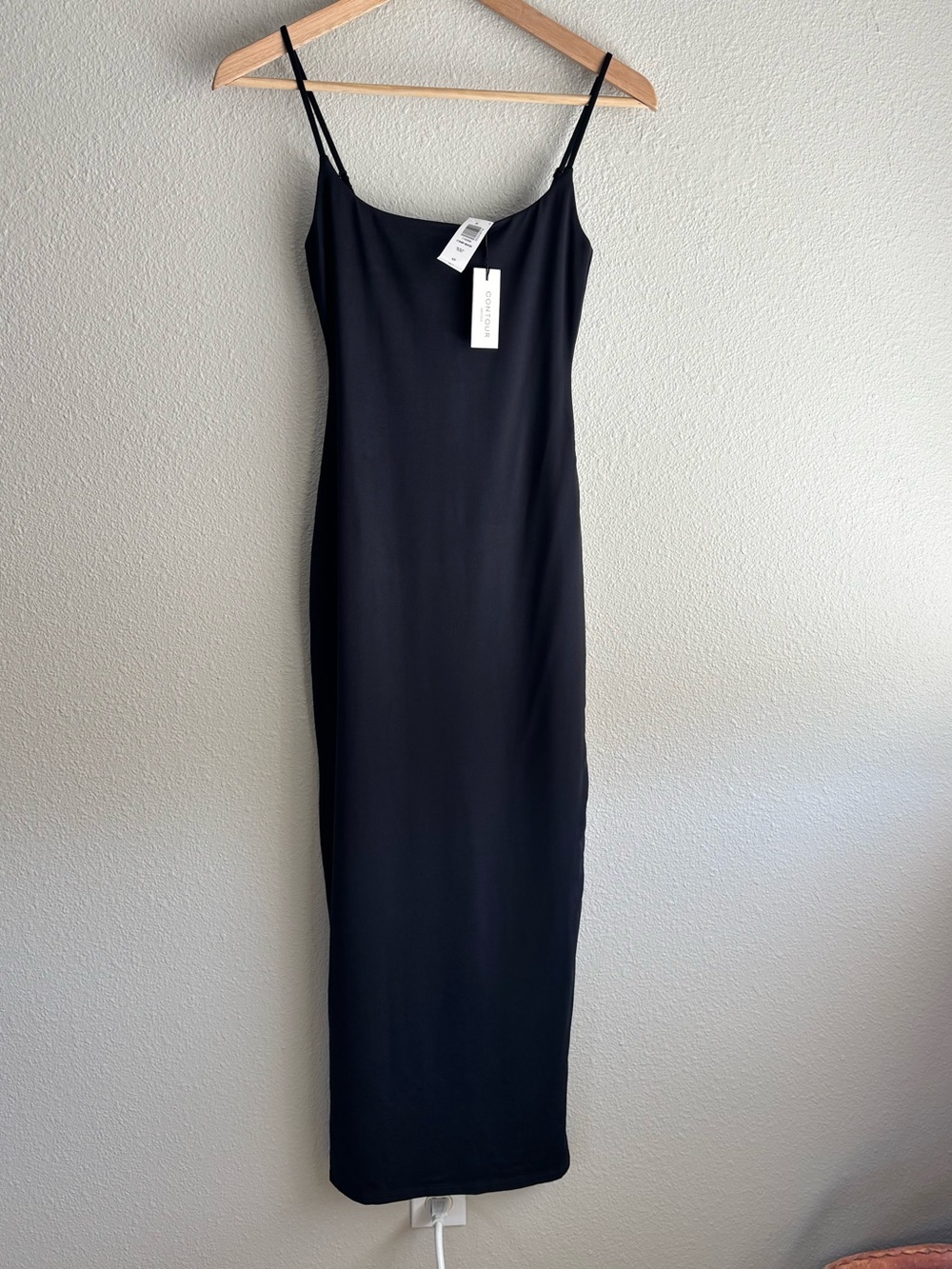 Black Bodycon Cami Contour Dress - Picture 2 of 7